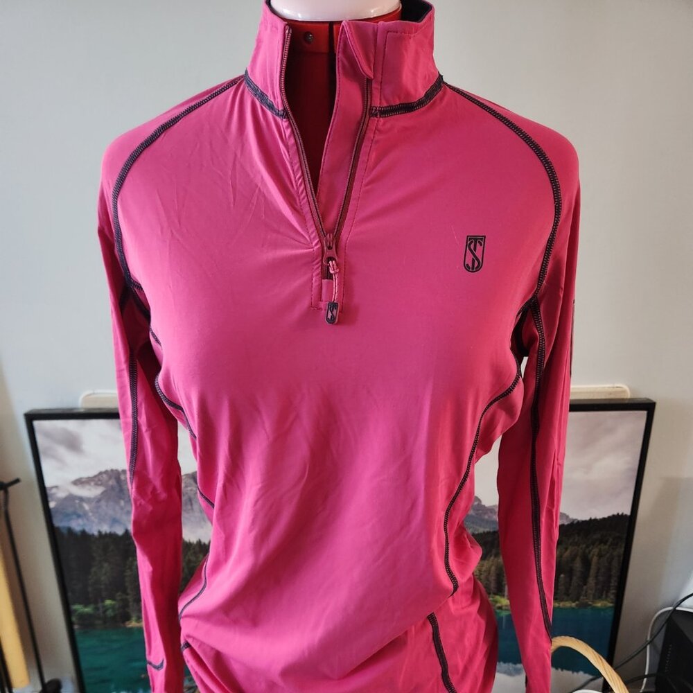 Fuchsia Athletic Quarter-Zip | Training Day | Size 4